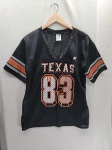 Russell "Texas 83" schwarz, orange V-Ausschnitt Jersey Top Gr- 2XL - Bild 1 von 6
