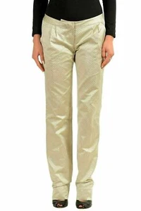 Just Cavalli Women's Sparkling Pleated Casual Pants US 4 IT 40 - Picture 1 of 4