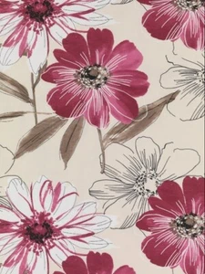 Beaumont Textiles ISABELLA RASPBERRY floral Ideal Curtains/cushions/upholstery - Picture 1 of 2