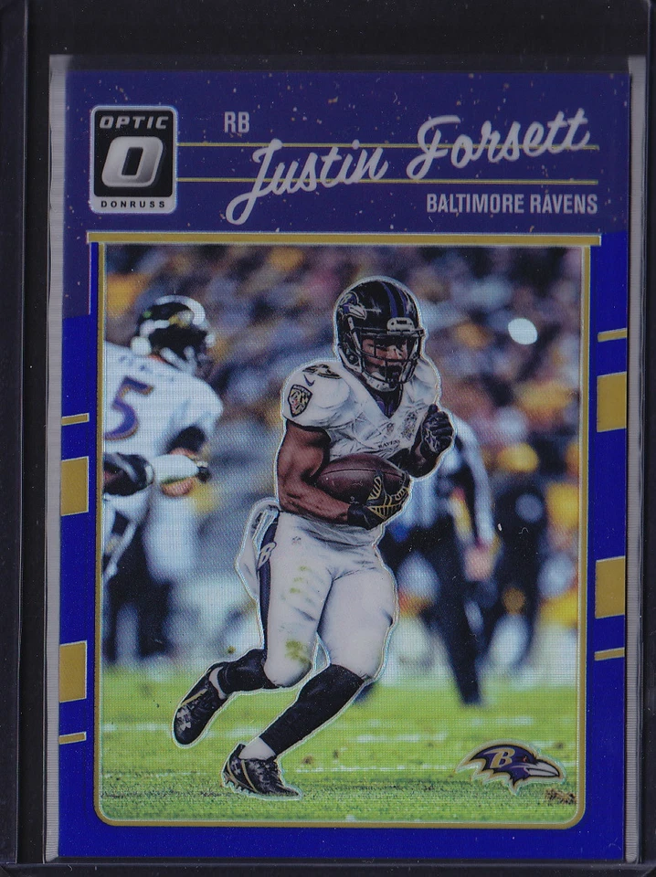 2016 DONRUSS OPTIC BLUE HOLO REFRACTOR JUSTIN FORSETT #8 RAVENS CAL BEARS /149 - Image 1 of 1