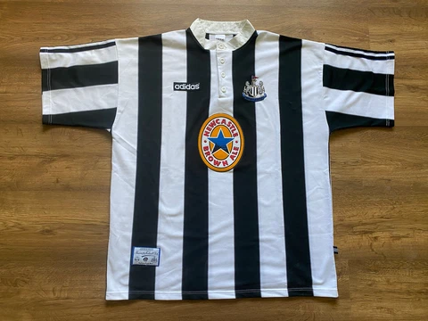 Vintage Newcastle United England 1995/1997 Home FOOTBALL SHIRT Adidas Cover