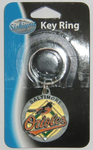 Baltimore Orioles 3-D Metal Key Chain MLB Licensed Baseball (Round) Cover