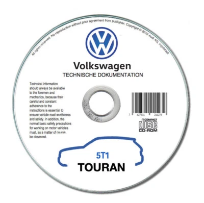 Volkswagen Touran (2016-2020)  manuale officina riparazione su cd - Immagine 1 di 4