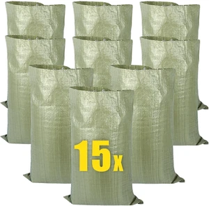 Sacchi Sabbia Antiallagamento, 15 Pezzi Sacchi Antiallagamento, 95 X 55 Cm Sacch - Foto 1 di 11