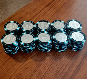 Lot 100 NEW 2000s CERROMAR BEACH CB $100 ac Casino chip DORADO Puerto Rico poker - Picture 1 of 10