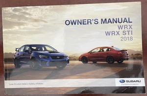 2018 Subaru WRX WRX STI Owner’s Manual with Navigation OEM Book Guide w/Case - Bild 1 von 4