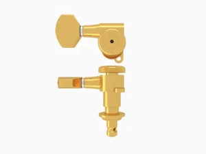 Hipshot gold close gear Grip-Lock griplock Guitar Tuning Machines treble side - Imagen 1 de 1