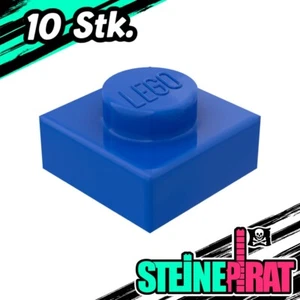 LEGO® 10x 3024 -NEU- Platte 1x1 / Platten / Basic / Blau / Blue / 302423 - Bild 1 von 2