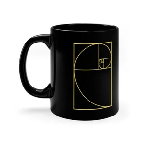 Golden Spiral Harmony | Mug | 11 oz | Golden Ratio | Science | Geometry | Math - Picture 1 of 15