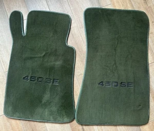 1974-1980 Mercedes-Benz W116 450SE floor mats 280SEL 350SEL 450SEL 450 SEL GREEN - Picture 1 of 5