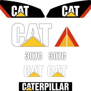 307C Decals Stickers - repro excavator decal kit, - Picture 1 of 1