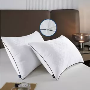 Bed Pillows for Sleeping Queen Size 2 Packs，Ultra Soft Fluffy ，Premium Soft Down - Picture 1 of 6