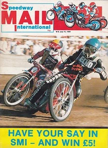 7-15-89 SPEEDWAY MAIL POOLE - ROGGENHAUS AUF COVER SPEEDWAY MOTORRADRENNEN - Bild 1 von 2