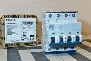 INTERRUPTOR DE CIRCUITO MINIATURA SIEMENS 5SY4404-5 4A 400V AC 4 POLOS 5SY4 - Imagen 1 de 12