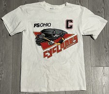 Vintage Cincinnati Cyclones Barrett Ehgoetz #11 Tshirt Size Small IHL Hockey