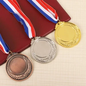 10Pcs Competition Prize Medals 5.2cm Gold/Silver/Bronze Medal for Sports Games - Picture 1 of 21
