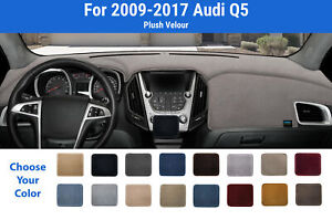 Dashboard Dash Mat Cover for 2009-2017 Audi Q5 (Plush Velour)