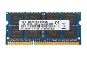 4 GB 4GB DDR3 1066MHz PC3-8500S 204pin NON-ECC SO-DIMM Laptop Memory RAM PC8500_ - Picture 1 of 6