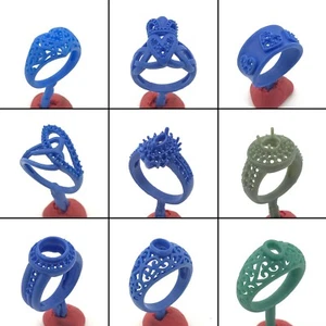 Patrones de moldes de anillo de fundición de cera perdida 9 piezas WRB262 | Diseño Kings Grand Christ - Imagen 1 de 3