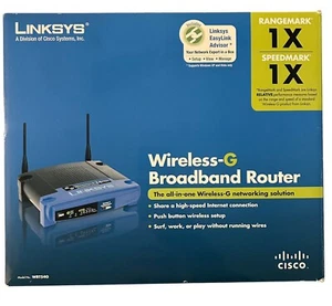 LINKSYS WRT54G Wi-Fi Wireless-G Broadband Router 2.4 GHz NEW - Picture 1 of 9