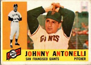 1960 Topps Baseball Card NR MINT # 80 Johnny Antonelli