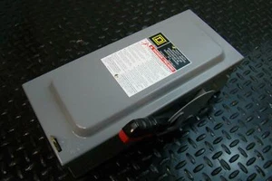 Square D Heavy Duty Safety Switch 60A 240VAC fused H222N - Picture 1 of 9