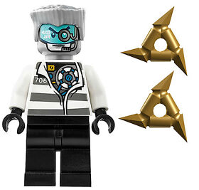Genuine LEGO® Ninjago Prison Zane W/ Weapon Minifigure Loose From Set 70591