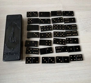 1960's USSR Soviet Ukraine Dominoes KHARKIV in Bakelite Original Box - Picture 1 of 5