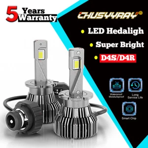 For BMW 645Ci 650i 2004-2007 D4S LED Headlight Bulbs Low Beam Stock Qty 2 - Picture 1 of 22