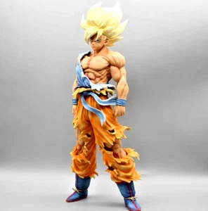 Goku Super Saiyan Action Figure 28 cm Dragon Ball Z Anime Collectible Statue🔥 - Picture 1 of 2
