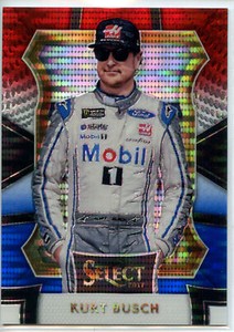 2017 Panini Select Racing NASCAR RED WHITE BLUE #18 Kurt Busch #151/299
