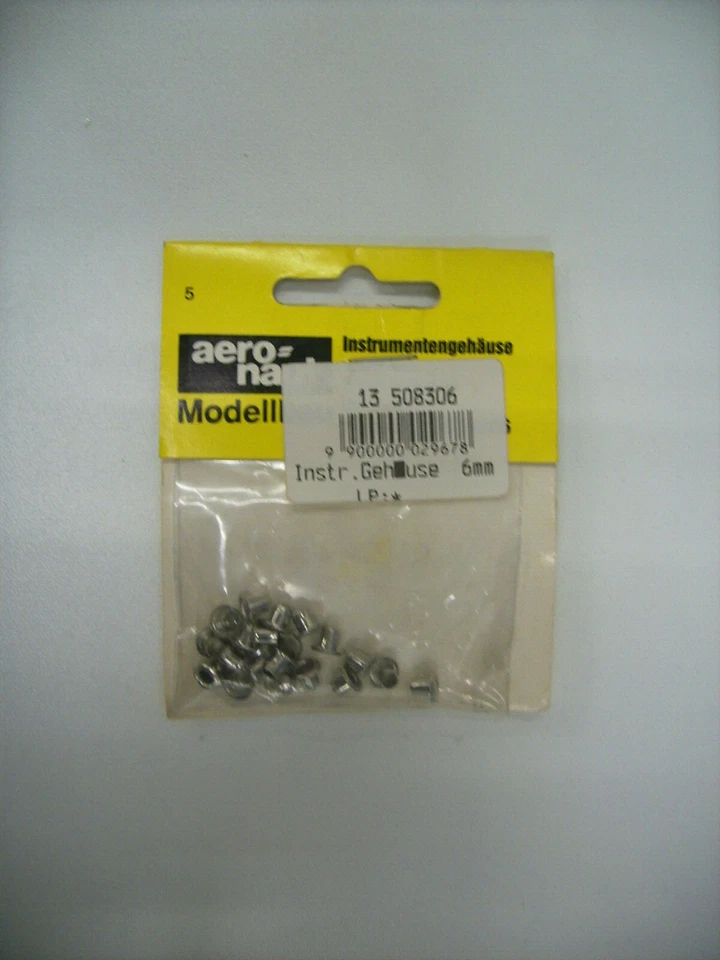 Aeronaut 508306 Instrumentengehäuse 6 mm vernickelt - 20 Stück - Bild 1 von 1