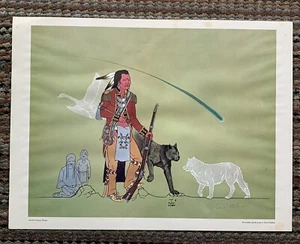 David Stephens signierter Druck #21/1500 24""x18"" Panther & The Swan Indianer - Bild 1 von 12