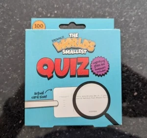 The Worlds Smallest Quiz Board Games Kids Adult Games Knowledge Quiz Games Gift - Picture 1 of 2