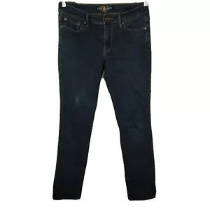 Lucky Brand Jeans Straight Denim Women Size 10 30 Dark Wash Blue 5 Pocket - Picture 1 of 9