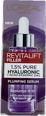 L'Oreal Paris Revitalift Filler Hyaluronic Acid Anti Wrinkle Serum 30ml RRP$60 - Image 1 of 3