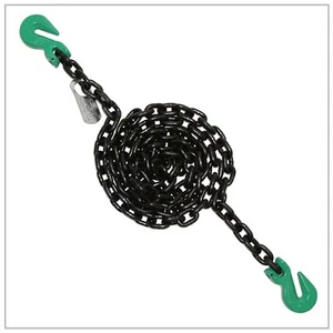 100% American Made Chain Sling 3/8" x 10' ft Grab Hook Grade 100 Lifting Tow SGG - Picture 1 of 2