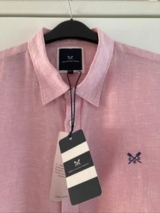 Crew Clothing Shirt Xl 24 Inch Pit To Pit LINEN..BNWT £49 - Picture 1 of 5