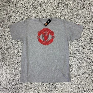 NWT Men's XL adidas T-Shirt Premier League Manchester United Gray - Picture 1 of 4