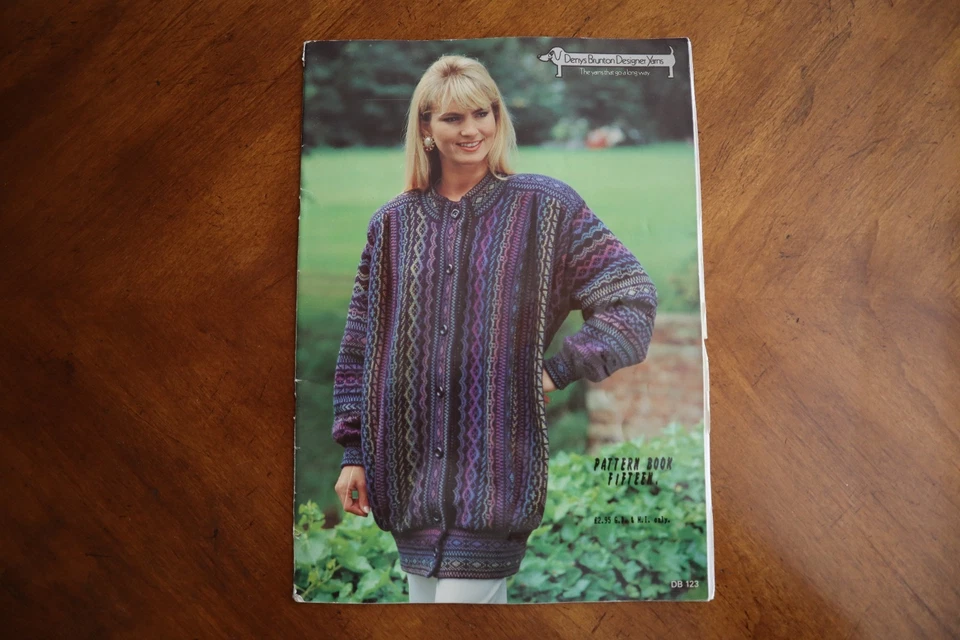 Denys Brunton Machine Knitting Pattern Book 15 - Peruvian Jacket - Fairisle ++ - Image 1 of 4