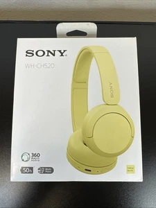 Sony WH-CH520 Wireless Bluetooth On-Ear Headphones w/Mic – Butter Yellow - Picture 1 of 5