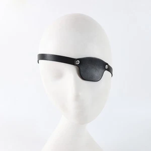 Pirate Eye Patch Creatively PU Decorative Props Left Eye Captains Eye Mask for - Picture 1 of 7