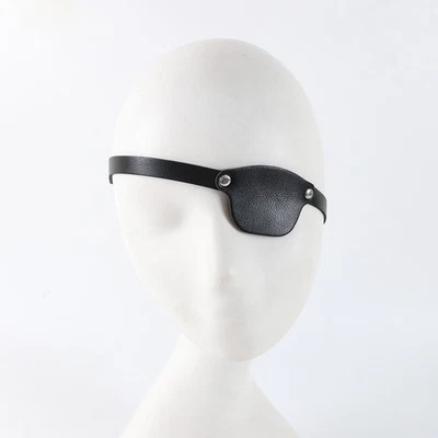 Pirate Eye Patch Creatively PU Decorative Props Left Eye Captains Eye Mask for - Image 1 of 4
