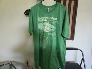 Star Wars Millennium Falcon Green XL Zuni Tee Shirt - Picture 1 of 3