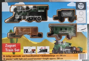 Zug Set Train Set  mit Batterie mit Sound Licht  Vor und Zurück  Neu ungeöffnet - Bild 1 von 16