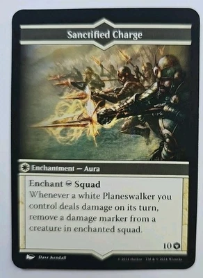 Arena of the Planeswalkers Sanctified Charge Replacement Game Card MTG - Image 1 of 2