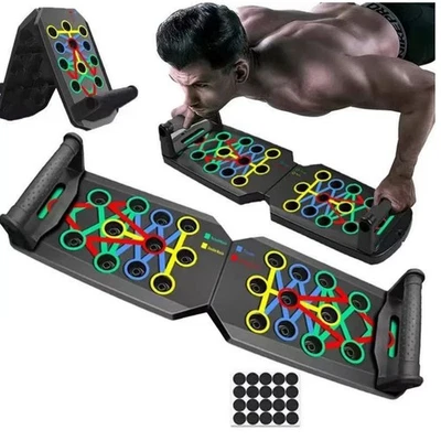 Professional Pushup Stands System for Home Fitness Floor Chest Muscle Exercise - Image 1 of 4