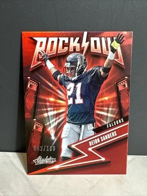 2023 Panini Absolute Deion Sanders Rock Out #5 Insert (#’d 062/100) - Image 1 of 2