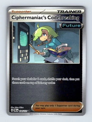 Ciphermaniac’s Codebreaking – Prismatic Evolutions 104/131 – Rev Holo – Pokémon - Image 1 of 2