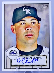 2007 Topps Baseball 52 Edition Darren Clarke Rookie Autogramm. Rockies. - Bild 1 von 4